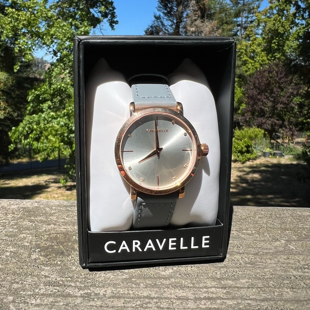 Rose Gold and Grey Watch